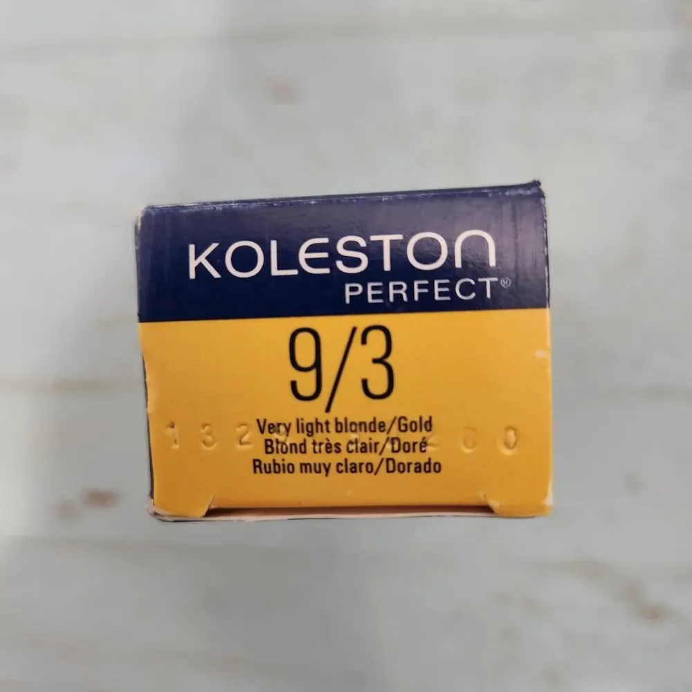 Wella Koleston Perfect 9/3 Very Light Blonde/Gold Permanent Creme Hair Color 2oz